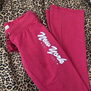 y2k flared aeropostale sweats